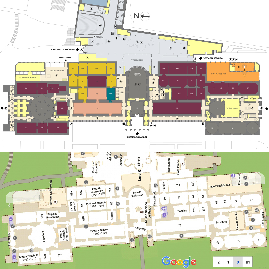 Museo del Prado en Google Maps